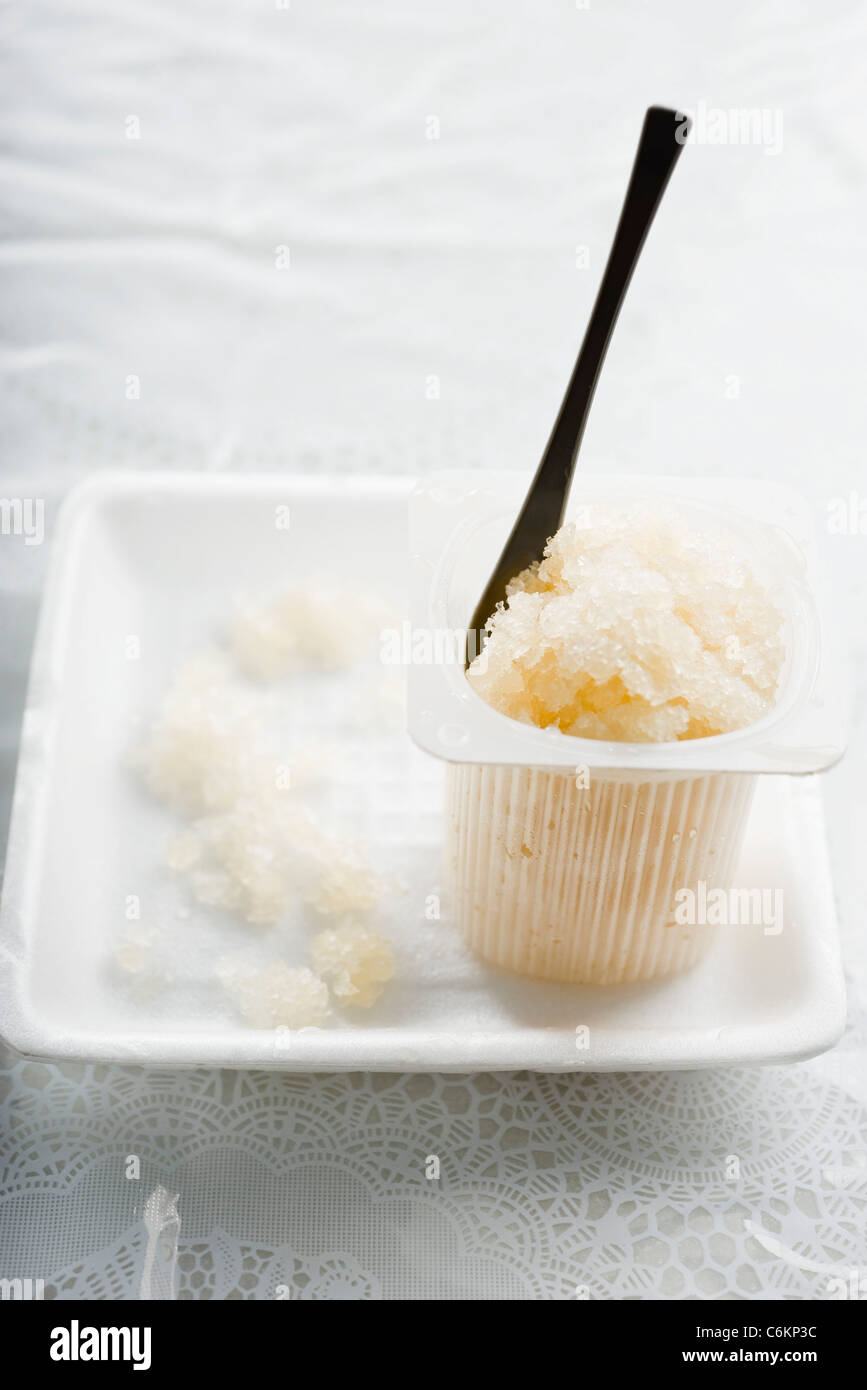 Litschi-Granita mit Zitronengras infundiert Stockfoto