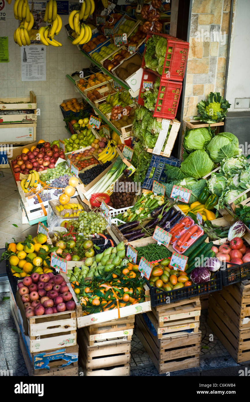 Italien, frisch produzieren im Markt Stockfoto