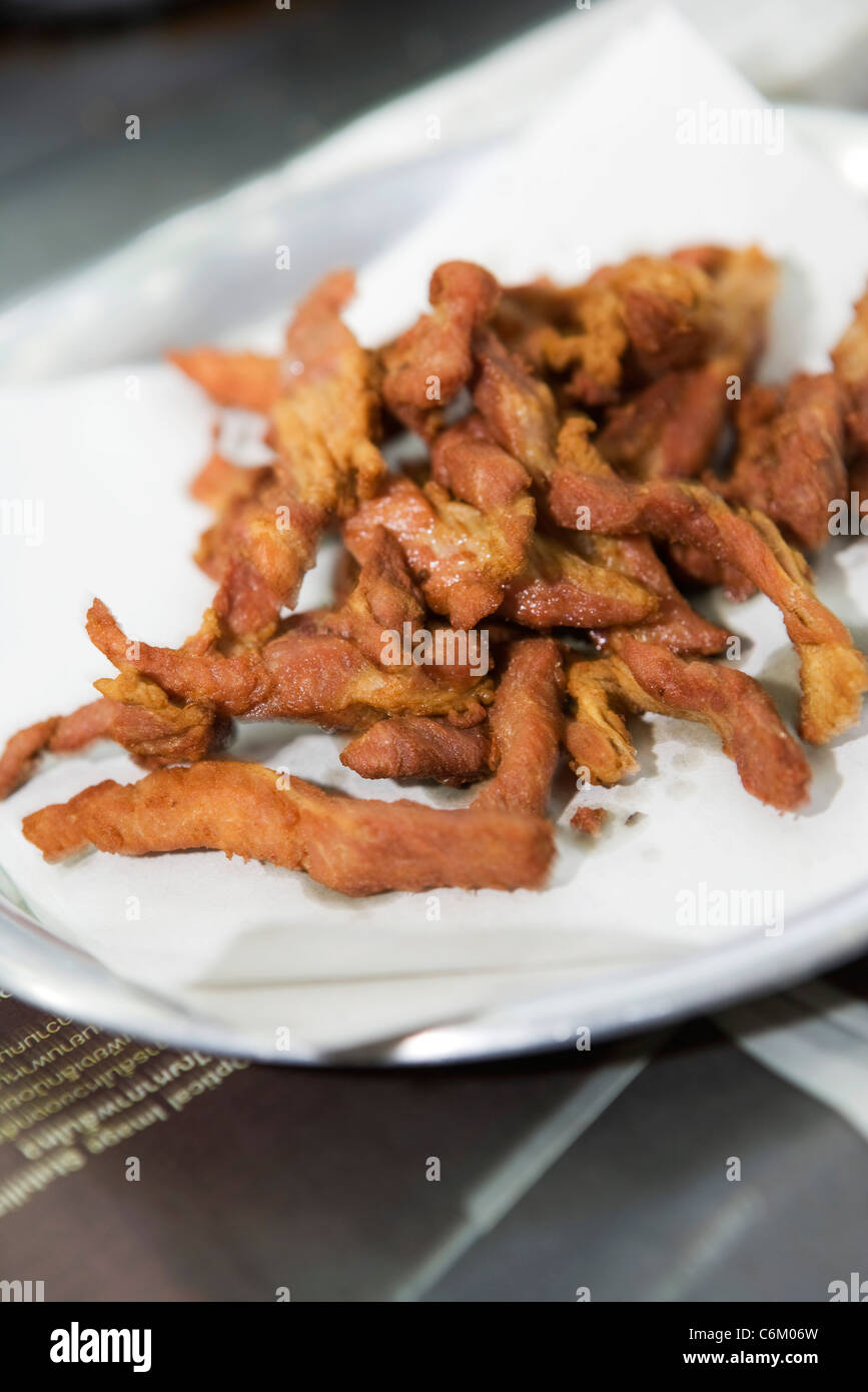 Thai Gebratenes Schweinefleisch Stockfoto