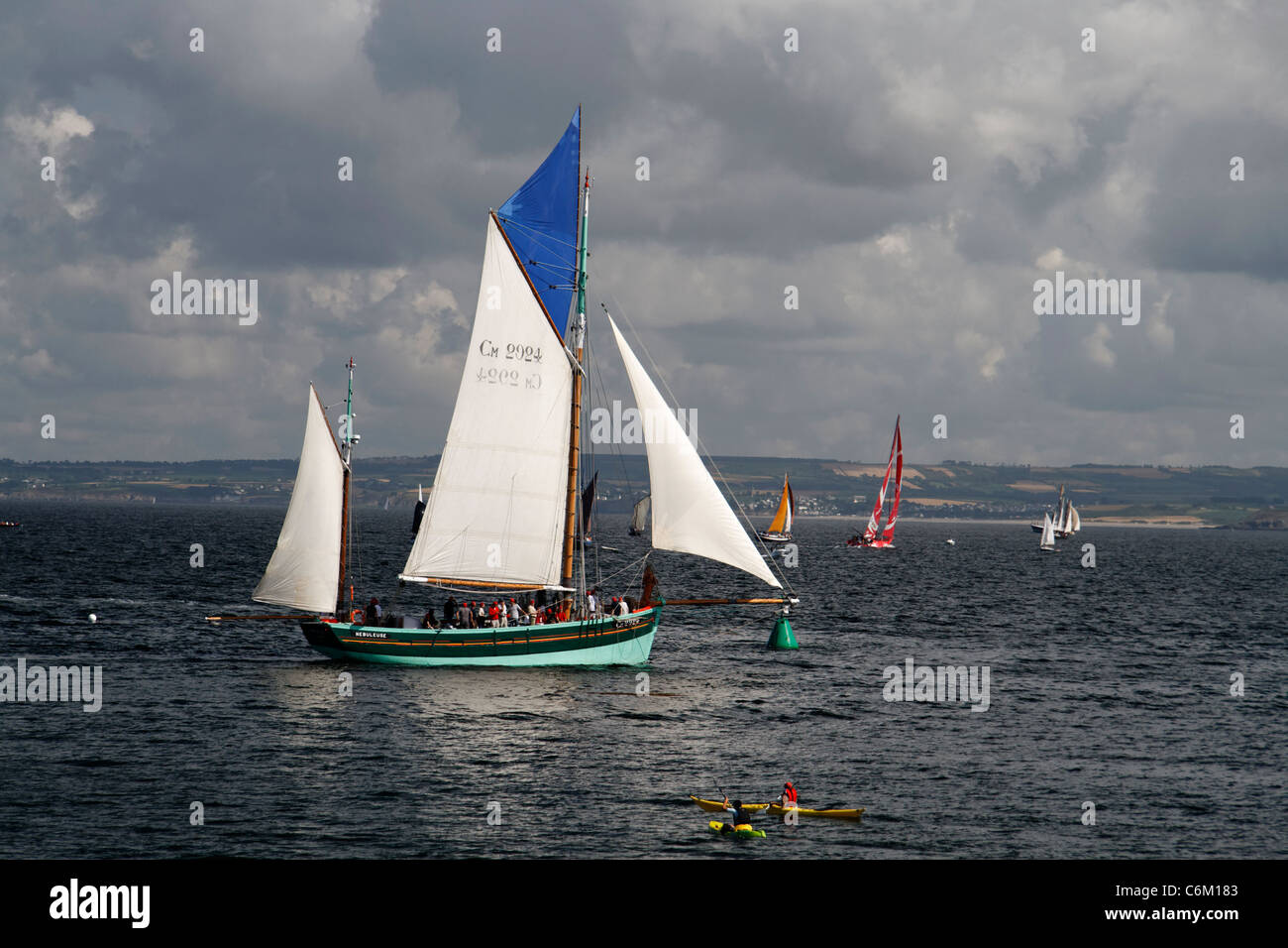 Nébuleuse (Dundee Thunfisch), Bucht von Douarnenez, maritime Festival (Bretagne, Frankreich). Stockfoto