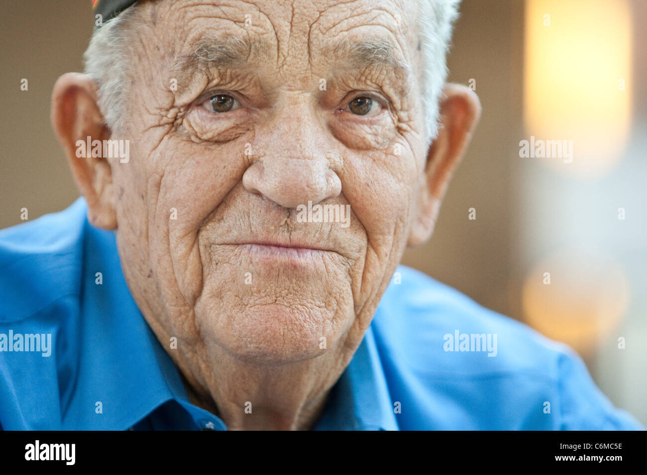 Älterer Veteran bei den Veteranen der Kriege im Ausland-Konferenz in San Antonio, Texas am 31. August 2011 Stockfoto