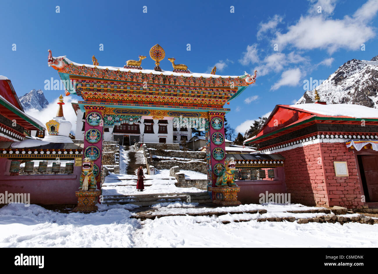 Die buddhistische Tengboche Kloster, Everest-Region, Nepal Stockfoto