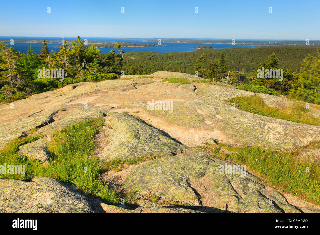 Tag Bergweg, Acadia National Park, Maine, USA Stockfoto