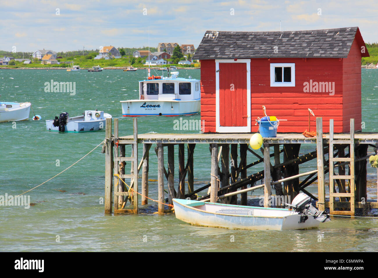 Hafen, Beals, Maine, USA Stockfoto