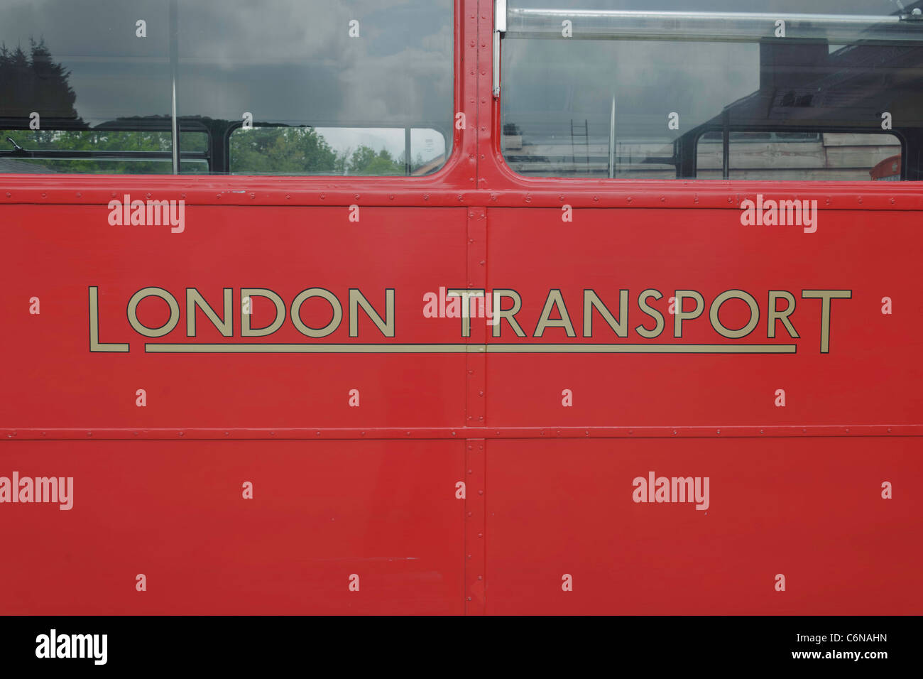 Close Up Detail des Londoner Routemaster Bus RM 1872 Stockfoto
