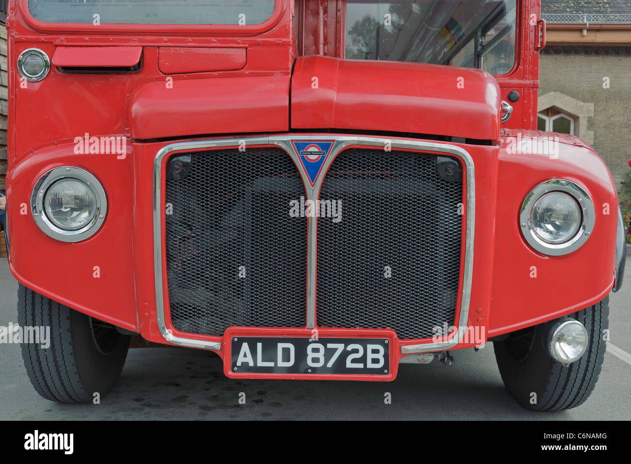 Close Up Detail des Londoner Routemaster Bus RM 1872 Stockfoto