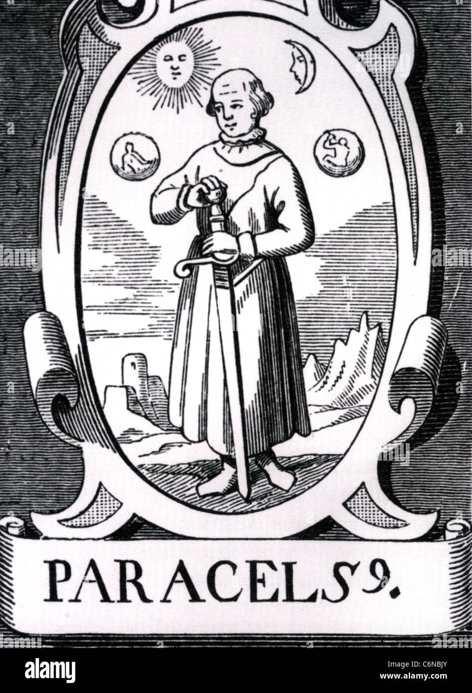 Schweizer Arzt PARACELSUS (1493-1541), Alchemist und Botaniker Stockfoto