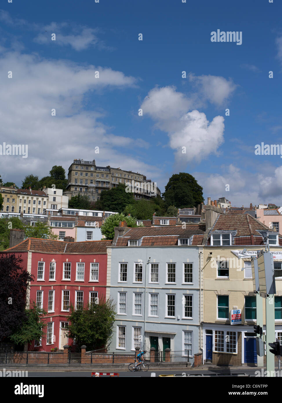 dh HOTWELLS BRISTOL Bristol beherbergt Hotwells und Clifton-Wohnungen Wohnimmobilien in großbritannien Stockfoto