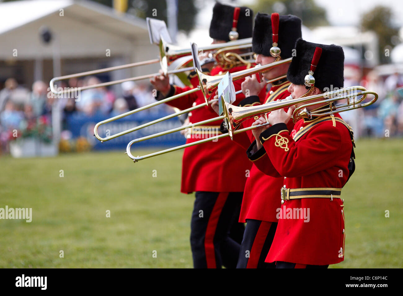 Die Band des Royal Corps of Signals führen auf der Bucks County Show 2011 Stockfoto