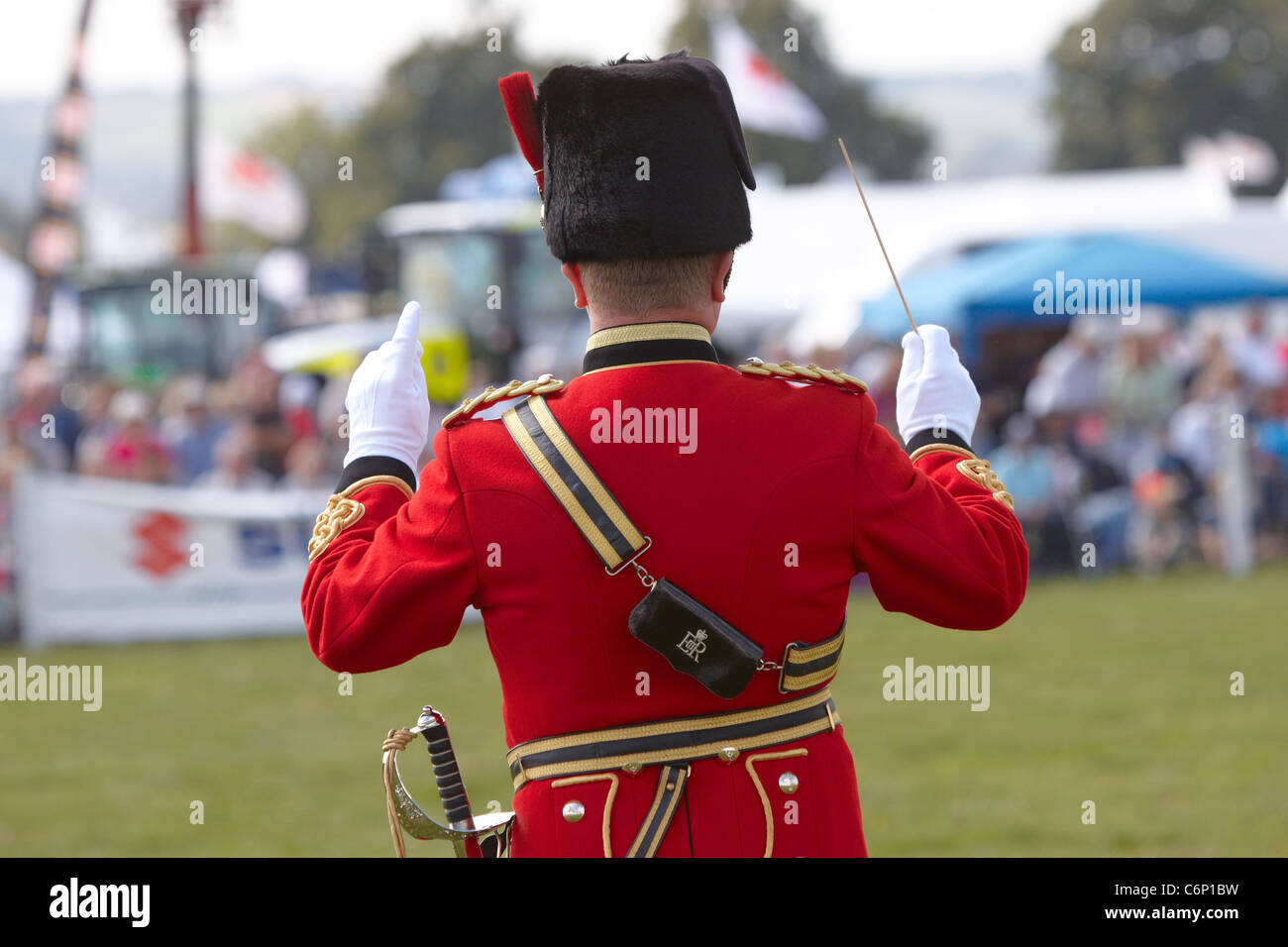 Die Band des Royal Corps of Signals führen auf der Bucks County Show 2011 Stockfoto