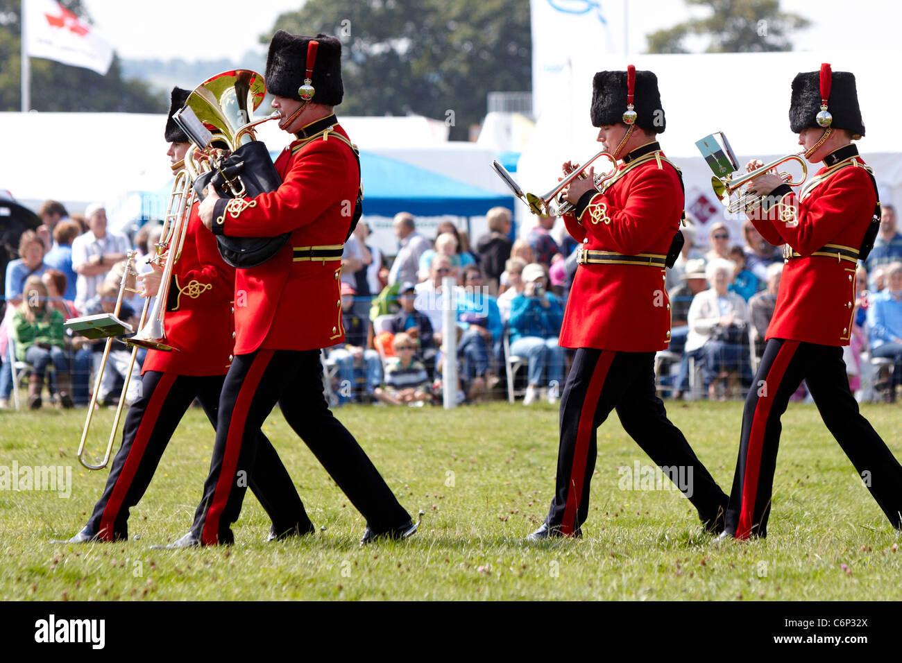 Die Band des Royal Corps of Signals führen auf der Bucks County Show 2011 Stockfoto