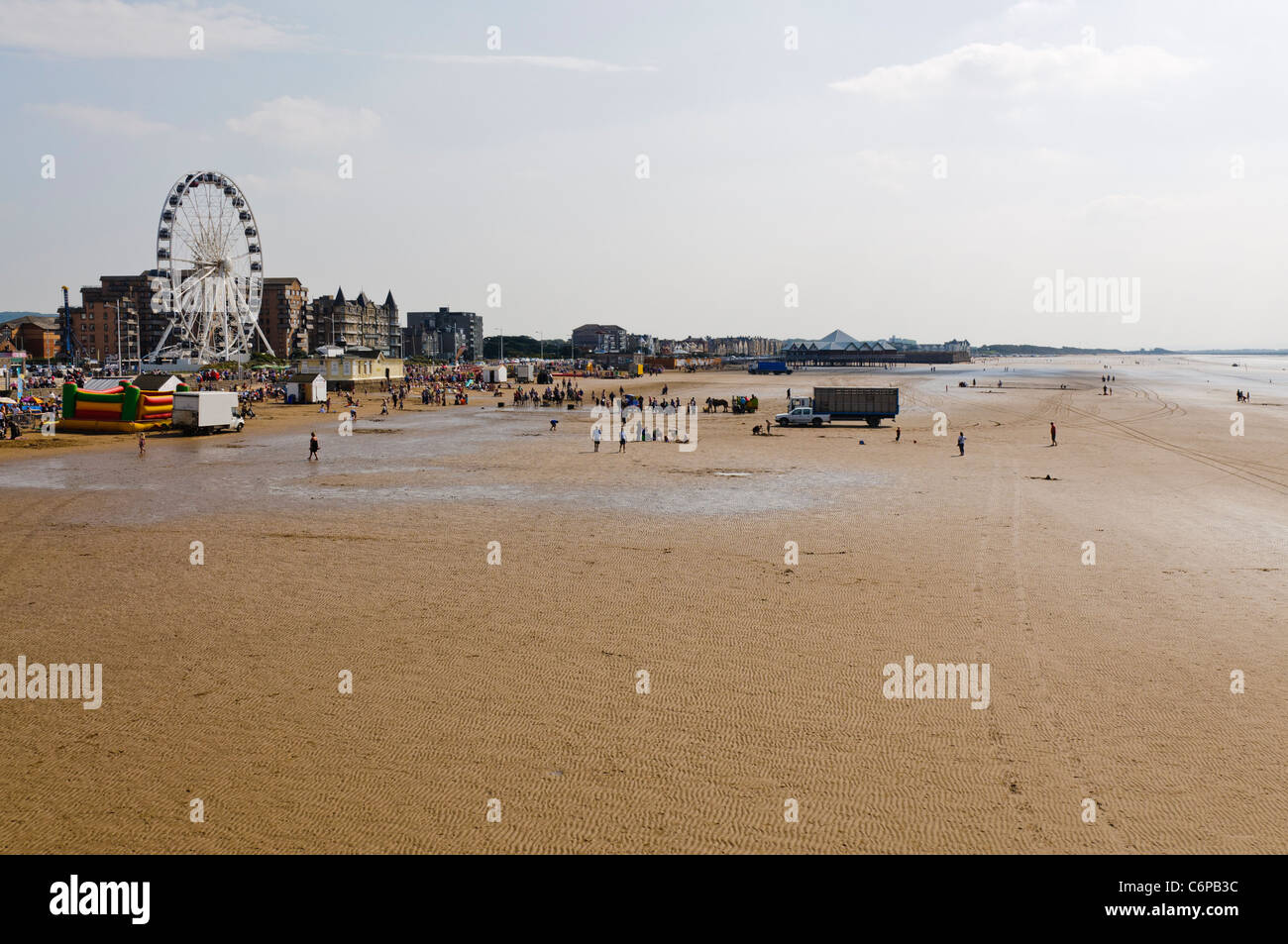 Der Strand von Weston-Super-Mare Stockfoto