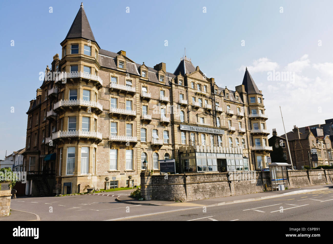 Das Grandhotel Atlantic, Weston Super Mare Stockfoto