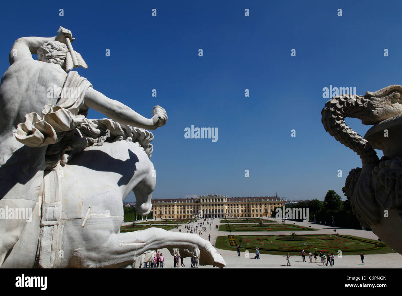 Österreich, Wien, Schloss Schönbrunn, Schloss Stockfoto