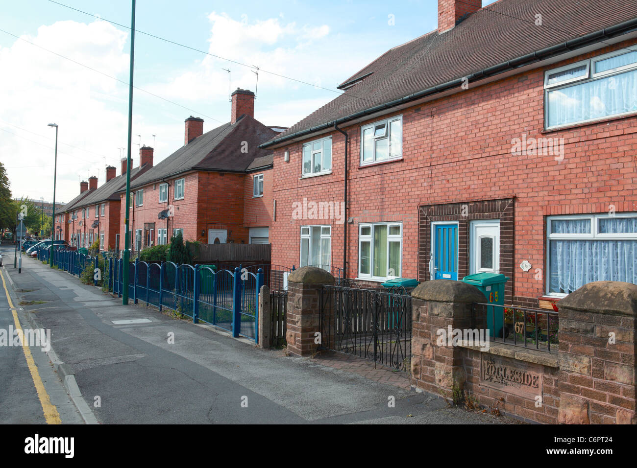 UK-Rates-Häuser Stockfoto