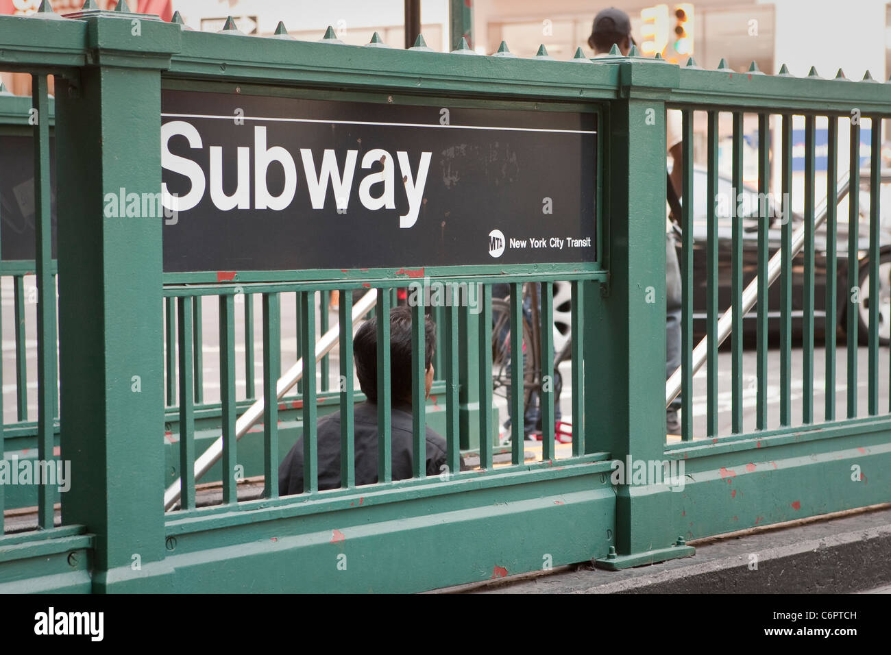 New York Subway Times Sq 42 St Station ist im New Yorker Stadtteil Manhattan, NY, Dienstag, 2. August 2011 abgebildet. Stockfoto