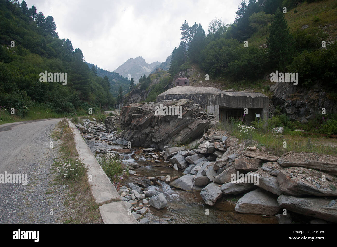 Ouvrage du Lavoir, Modane, Savoie, Frankreich Stockfoto