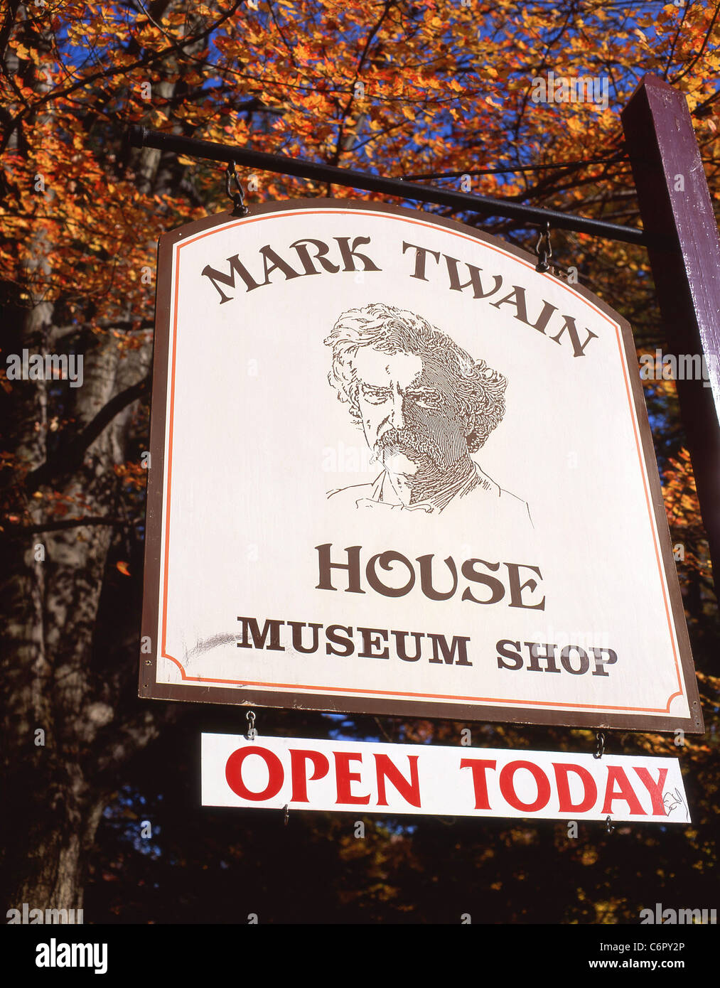 Mark Twain House Museum, Hartford, Connecticut, Vereinigte Staaten von Amerika Stockfoto