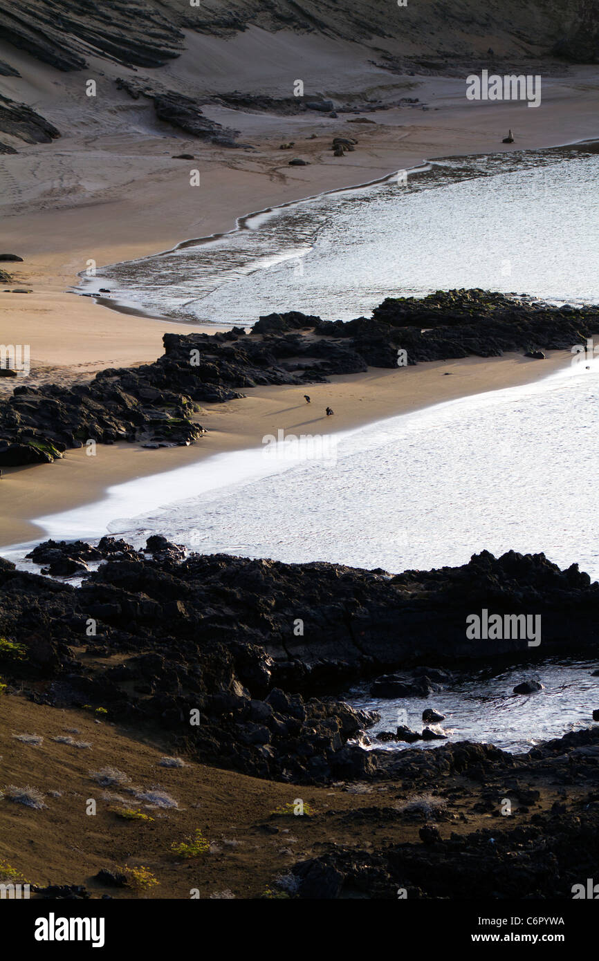 Den abgelegenen Stränden in Bartholomé Island, Galapagos Stockfoto