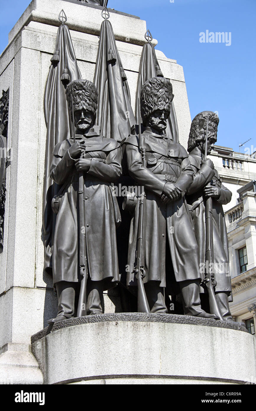 Wachen die Krim Denkmal, Waterloo Place, London Stockfoto