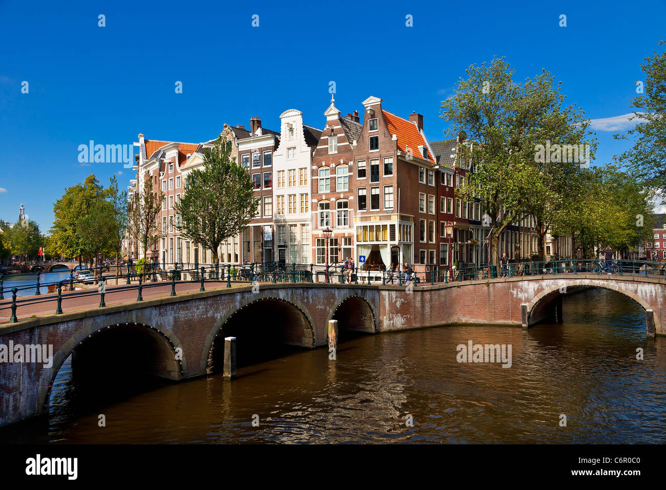 Europa, Niederlande, Keizersgracht Kanal in Amsterdam Stockfoto