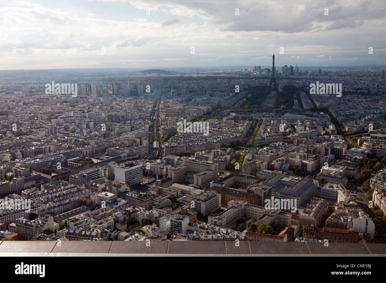 Luftaufnahme von Paris. Stockfoto