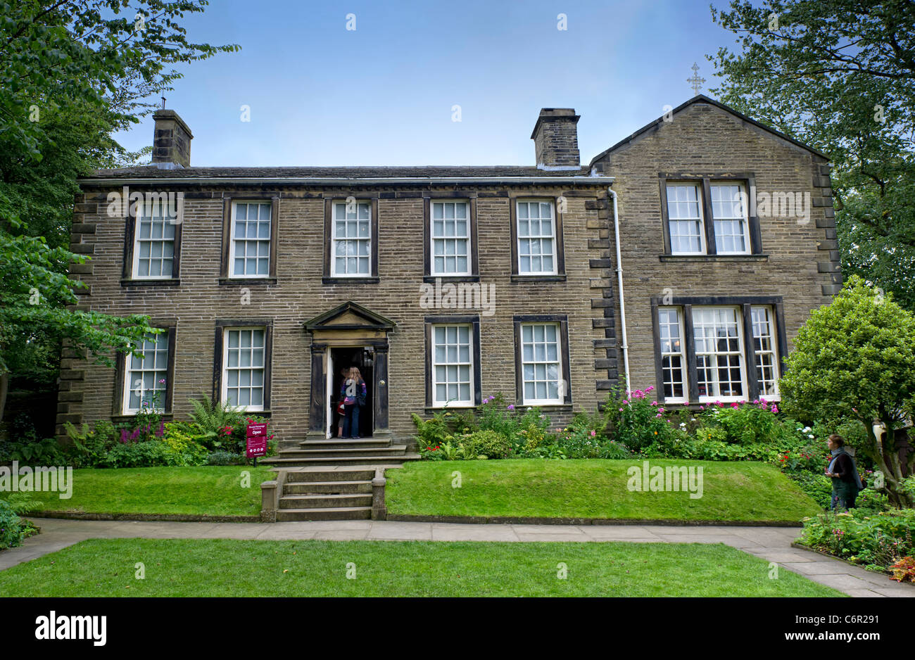 Der Bronte Parsonage Museum in Haworth, West Yorkshire, England Stockfoto