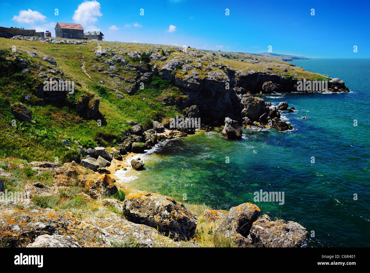 Felsige Ufer, Krim, Ukraine Stockfoto