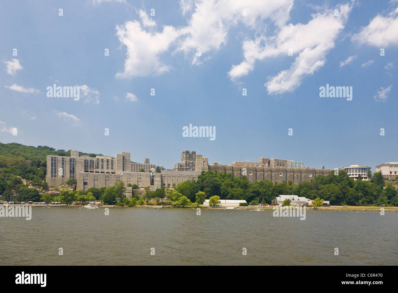 West Point Military Academy auf dem Hudson River im Bundesstaat New York Stockfoto