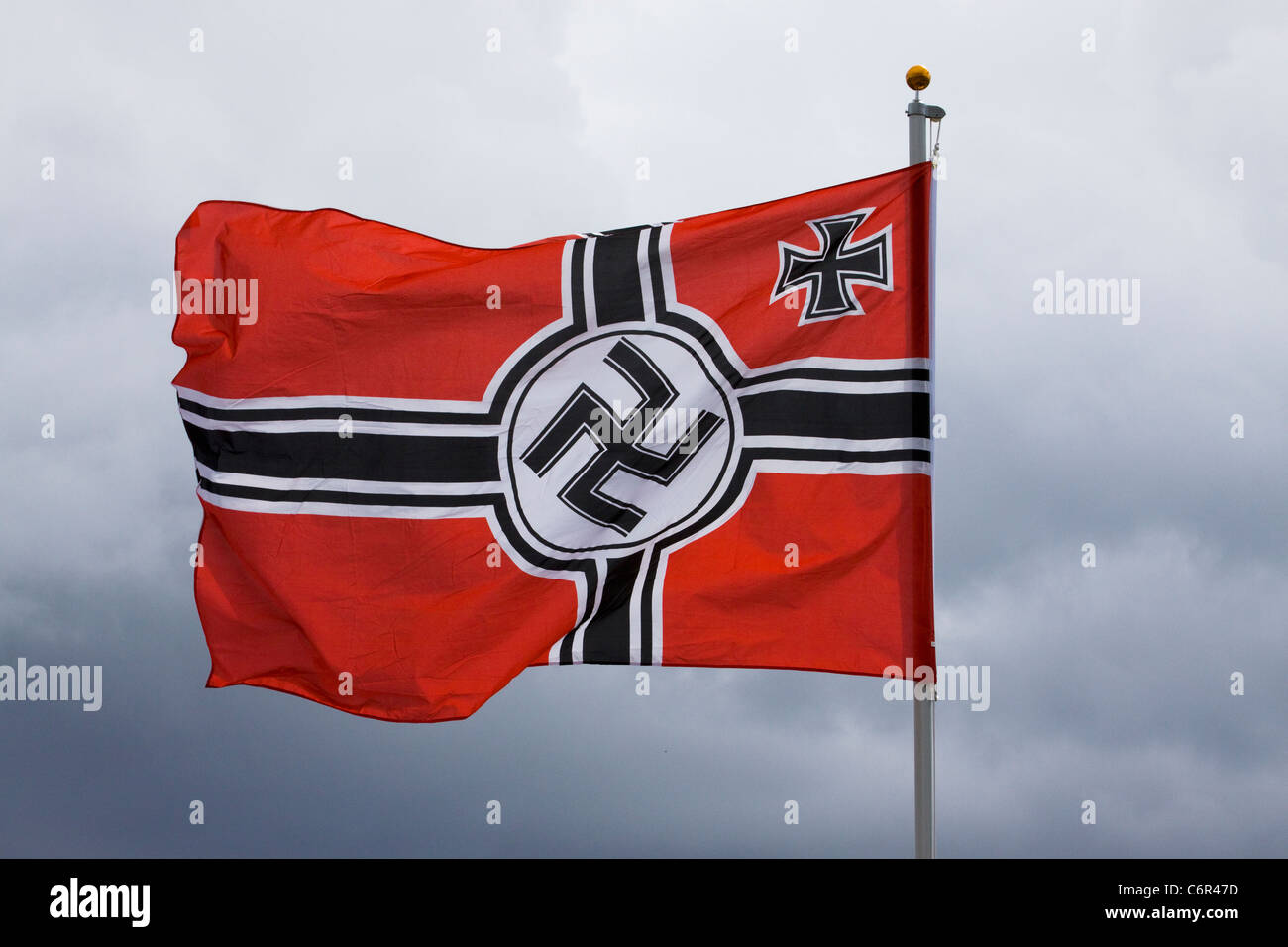 Weltkrieg 11 Deutschland Marine Fahne Stockfoto
