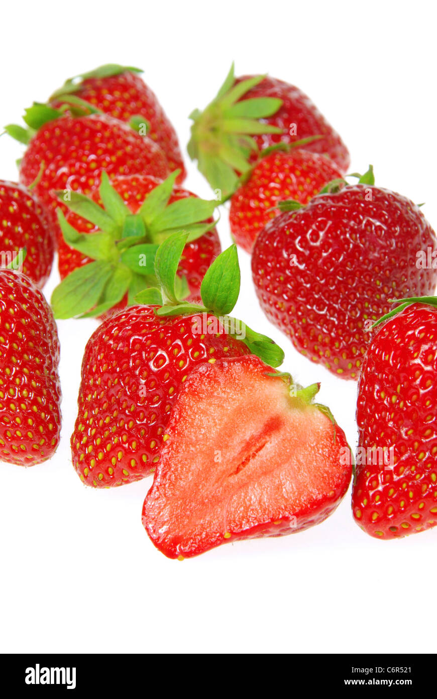 Erdbeere Freigestellt - isoliert Erdbeere 18 Stockfoto