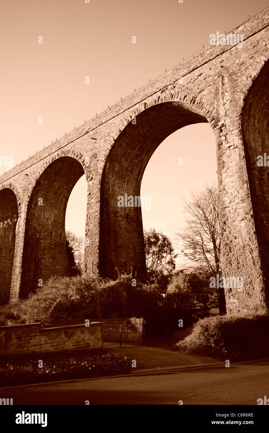 Hookhills-Viadukt, nahe Broadsands Strand, Churston Ferrers in Devon Stockfoto