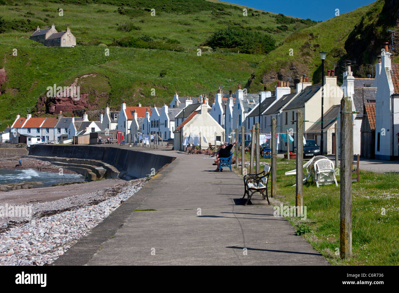 Pennan Dorf, Aberdeenshire, Schottland Stockfoto