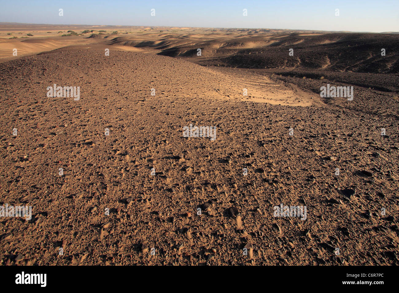 Landschaft der Wüste Stockfoto