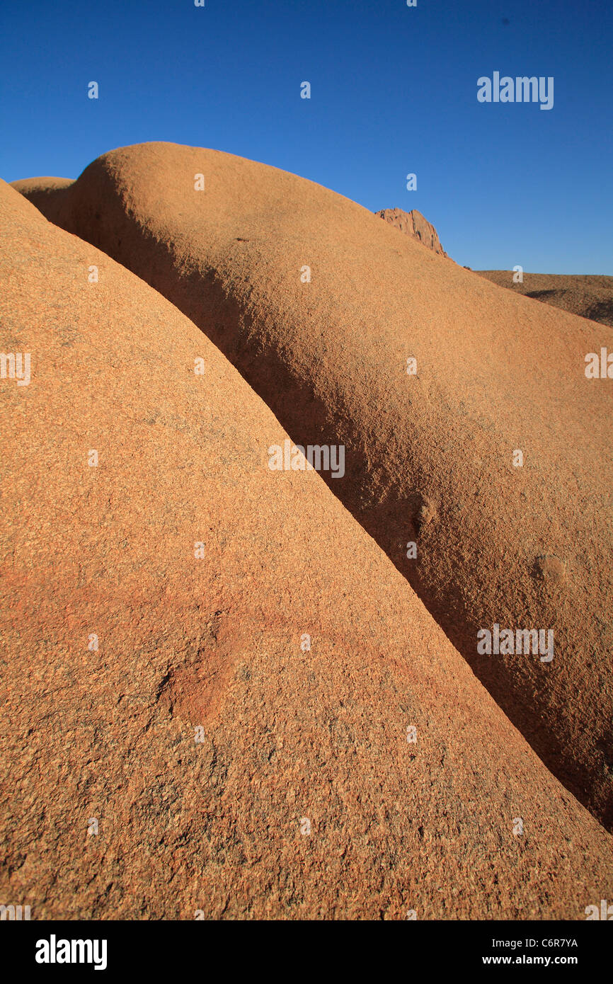 Felswand bei Spitzkoppe Stockfoto