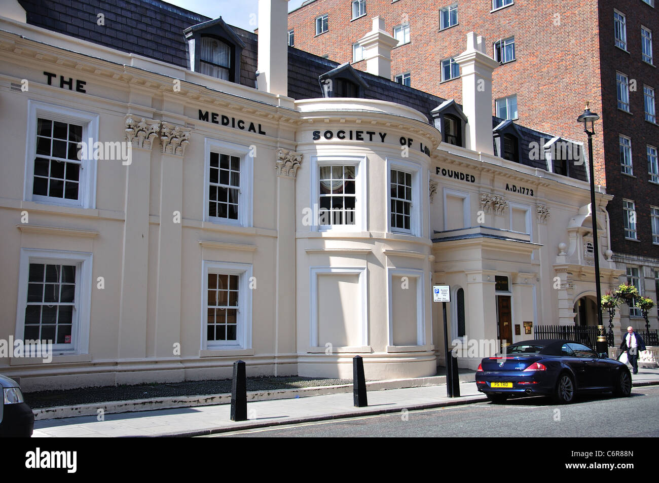 Gebäude der Medizinischen Gesellschaft von London, Chandos Street, City of Westminster, Greater London, England, Vereinigtes Königreich Stockfoto