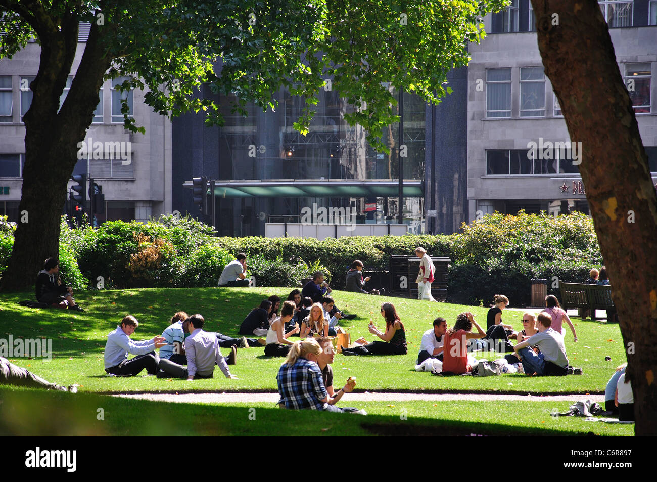 Cavendish Square, Marylebone, City of Westminster, Greater London, England, Vereinigtes Königreich Stockfoto