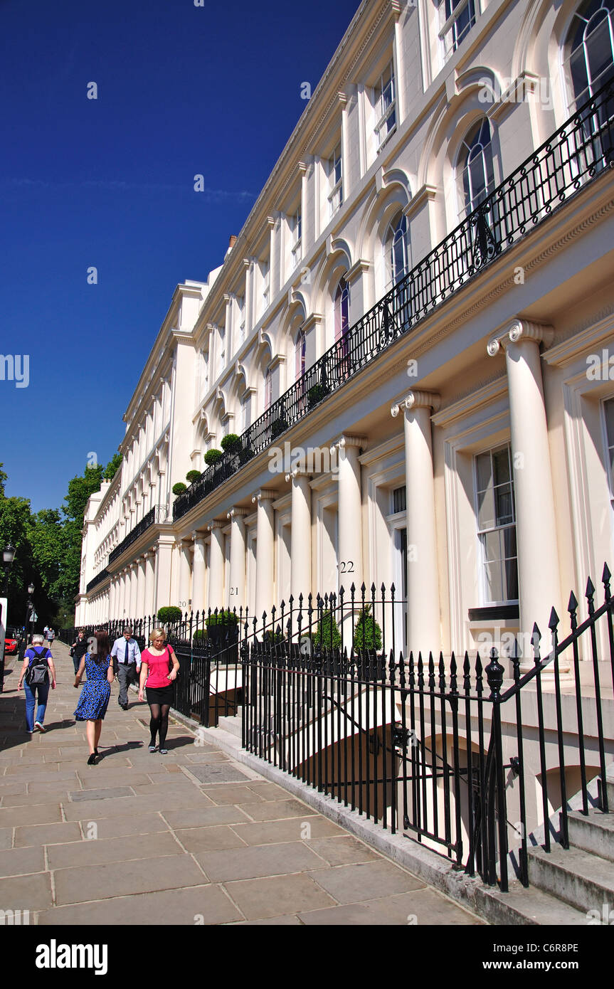 Regency Terrasse, Park Square East, Regents Park, City of Westminster, London, Greater London, England, Vereinigtes Königreich Stockfoto