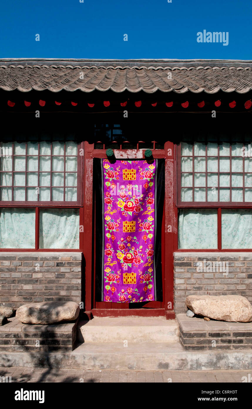 Die traditionelle ländliche Architektur China Stockfoto