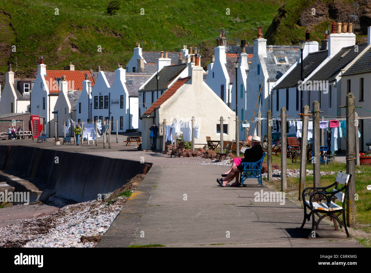Pennan Dorf in Aberdeenshire, Nord-Ost-Schottland Stockfoto