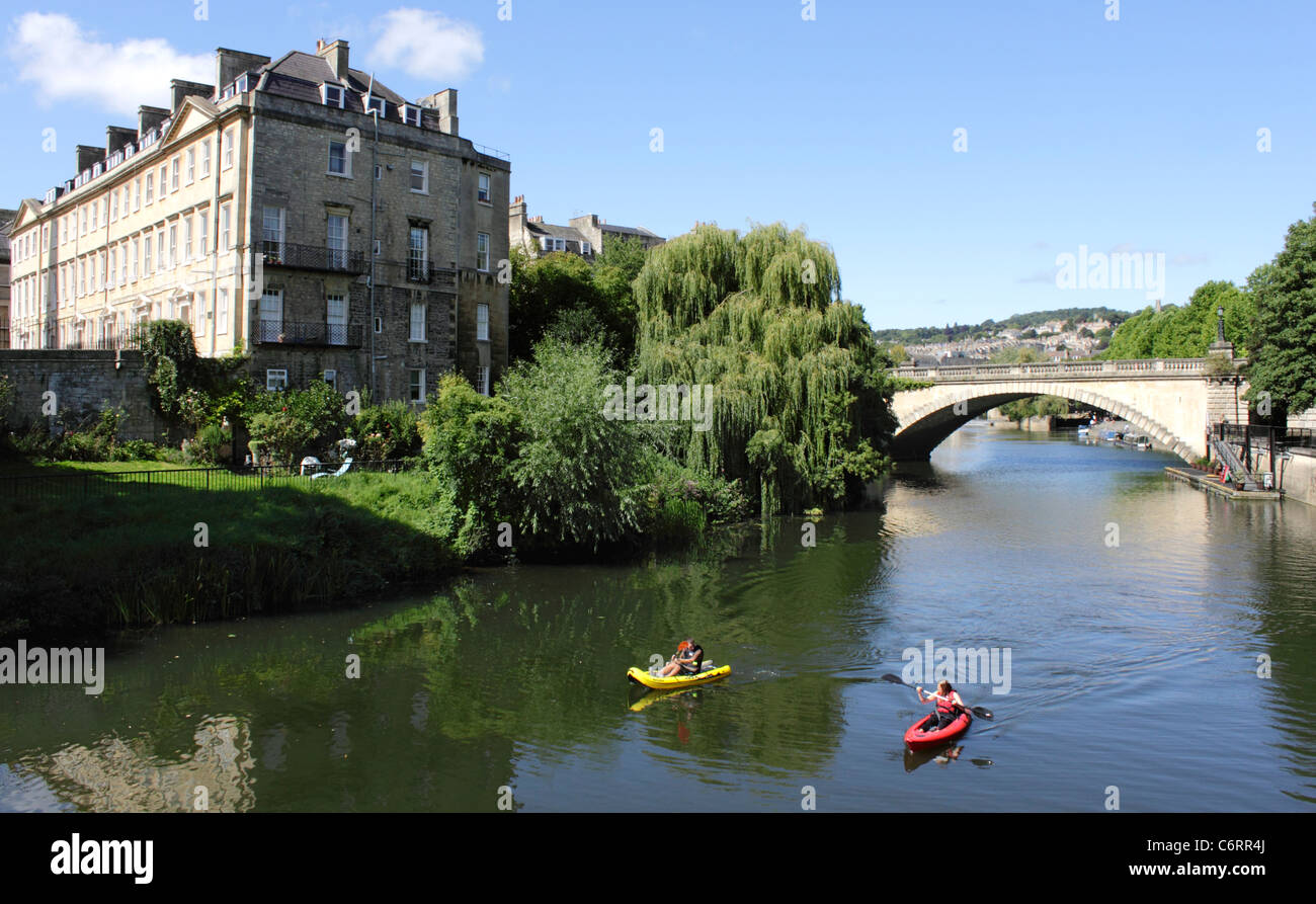 Fluß Avon Bad Somerset Stockfoto