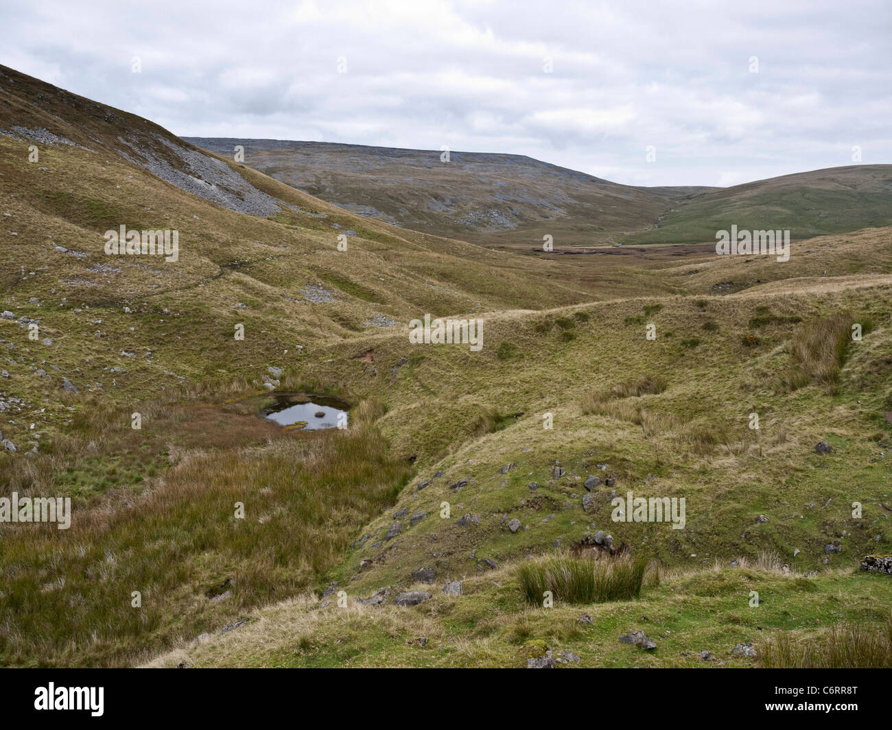 Typische Landschaft des Black Mountain Bereich der Brecon Beacons mit Twyn-Swnd in der Ferne Stockfoto