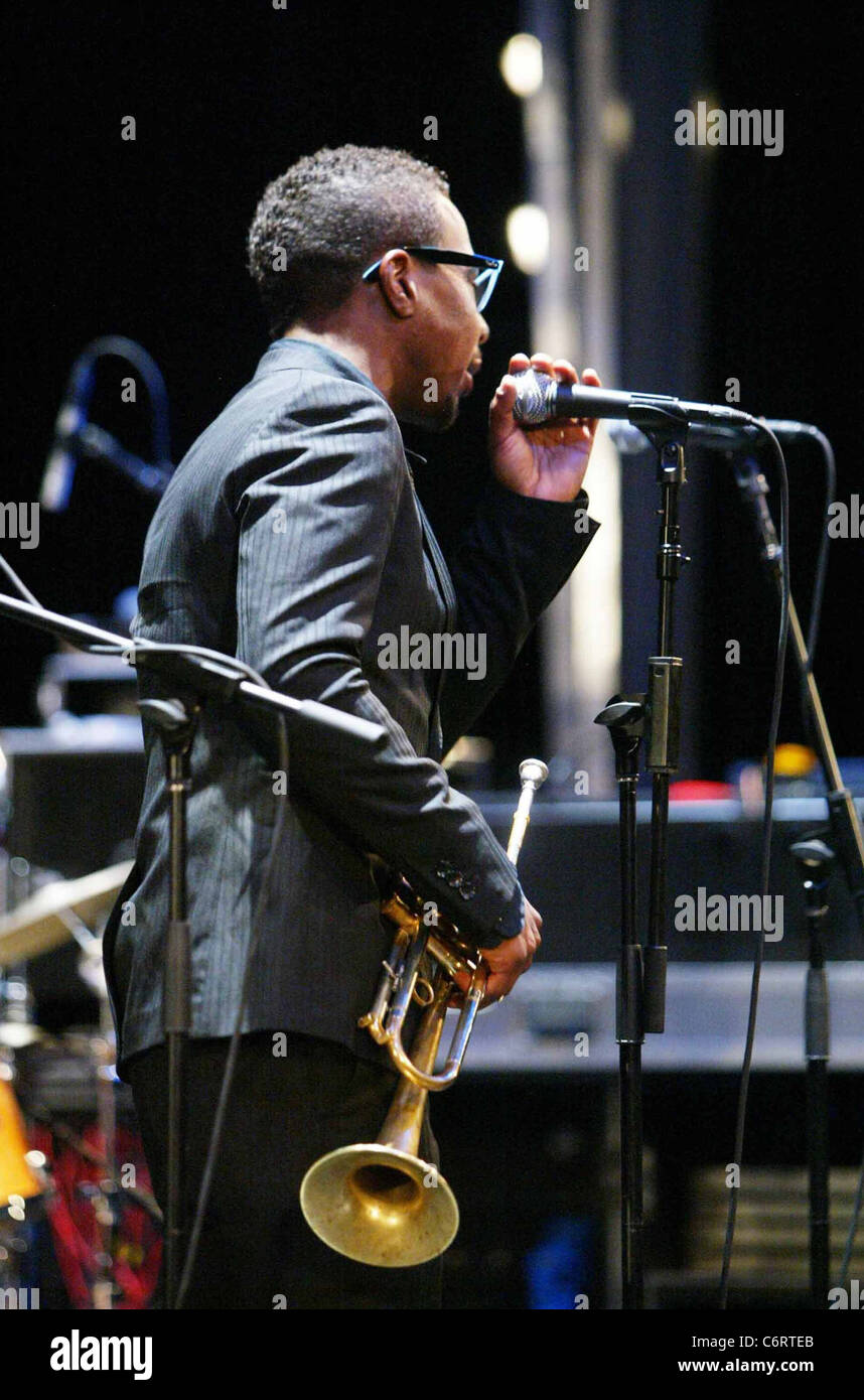 Roy Hargrove The DC Jazz Festival 2010 Lifetime Achievement Award ehrt Jazz-Größen für ihre lebenslange Beiträge zum jazz Stockfoto