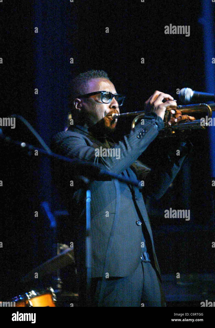 Roy Hargrove The DC Jazz Festival 2010 Lifetime Achievement Award ehrt Jazz-Größen für ihre lebenslange Beiträge zum jazz Stockfoto