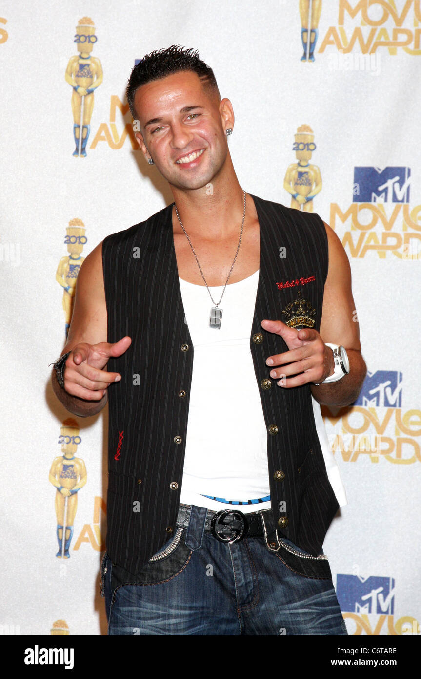Mike "The Situation" Sorrentino 2010 MTV Movie Awards - Press Room - statt im Gibson Amphitheater in Universal Studios Stockfoto