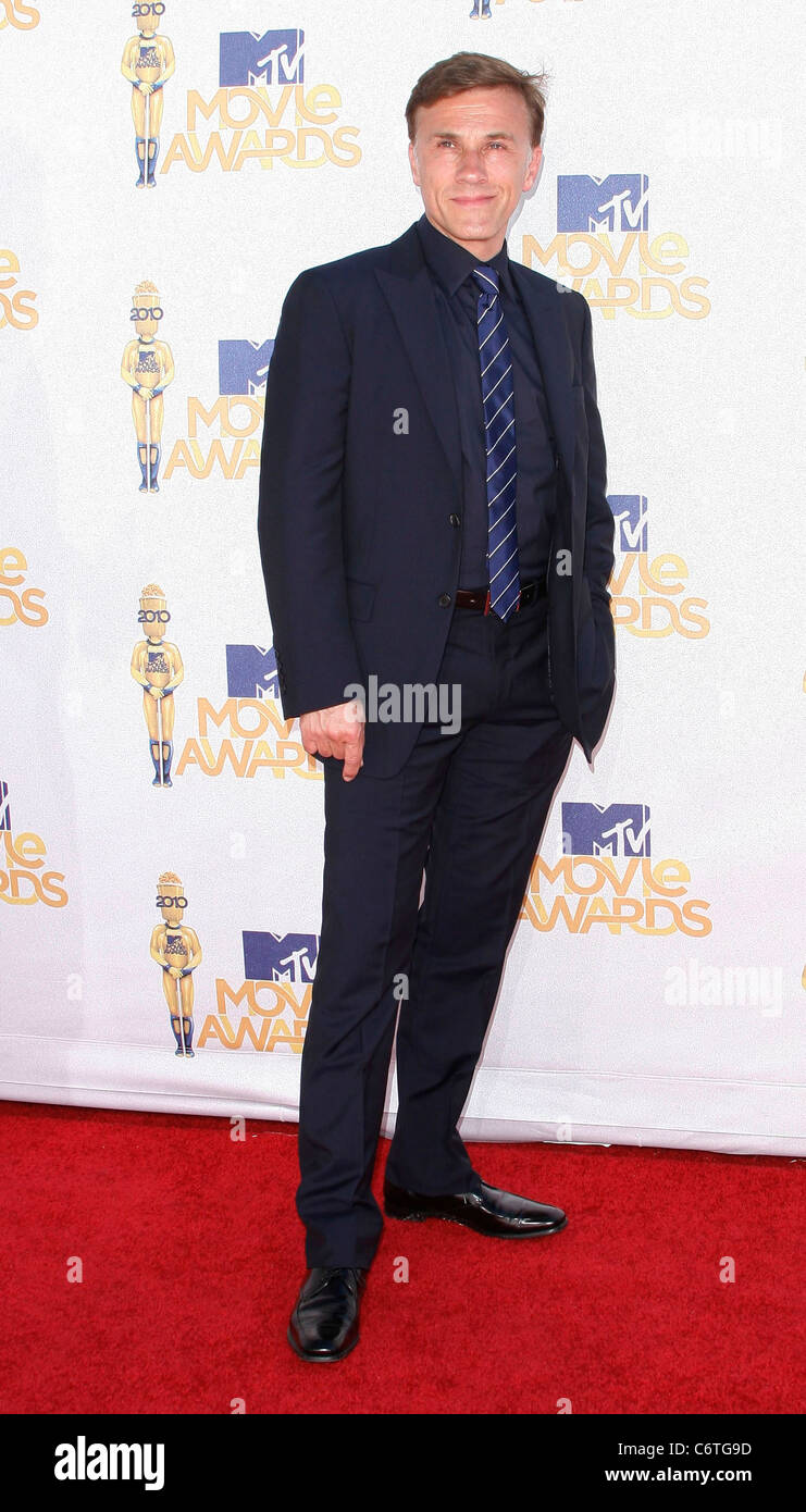 Christoph Waltz 2010 MTV Movie Awards - statt Ankünfte im Gibson Amphitheater in Universal Studios, Universal City, Stockfoto
