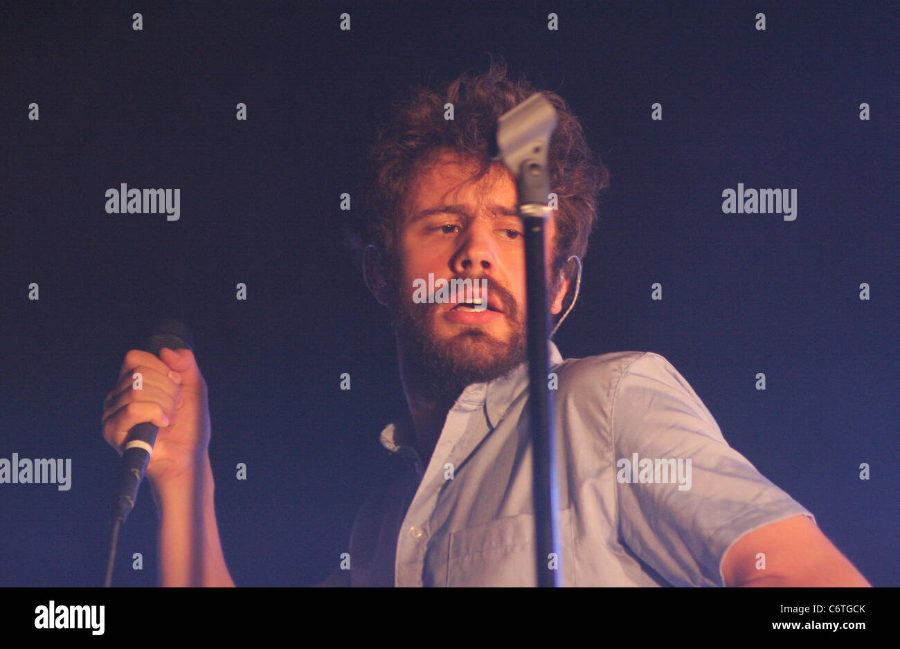 Passion Pit Durchführung im Fillmore Miami Beach in The Jackie Gleason Theater Miami Beach, Florida - 13.06.10 Aruna Gilbert Stockfoto