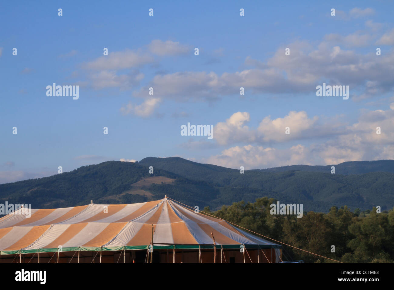 großes Zelt Stockfoto