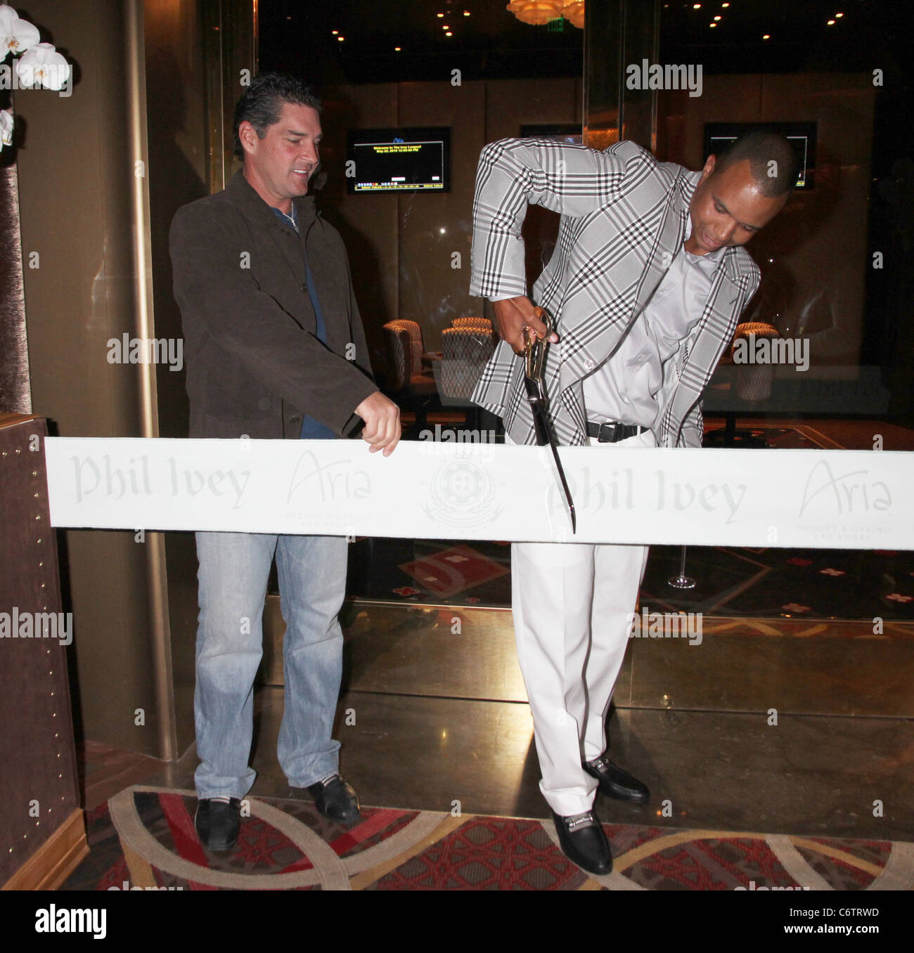 Bill Mcbeath Und Phil Ivey Im Aria Resort Casino Poker