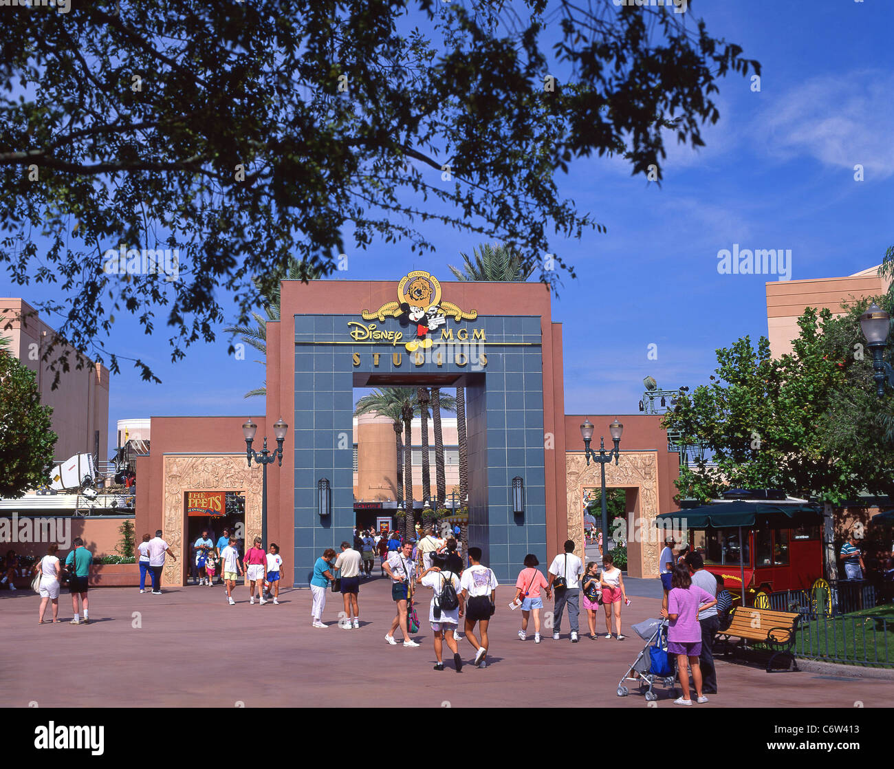 Studios Eingang, Disney-MGM Studios, Orlando, Florida, Vereinigte Staaten von Amerika Stockfoto